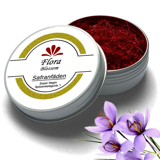 Safranfäden Safran Saffron von Flora Blossom Gewürze Kräuter Tee Online Kaufen